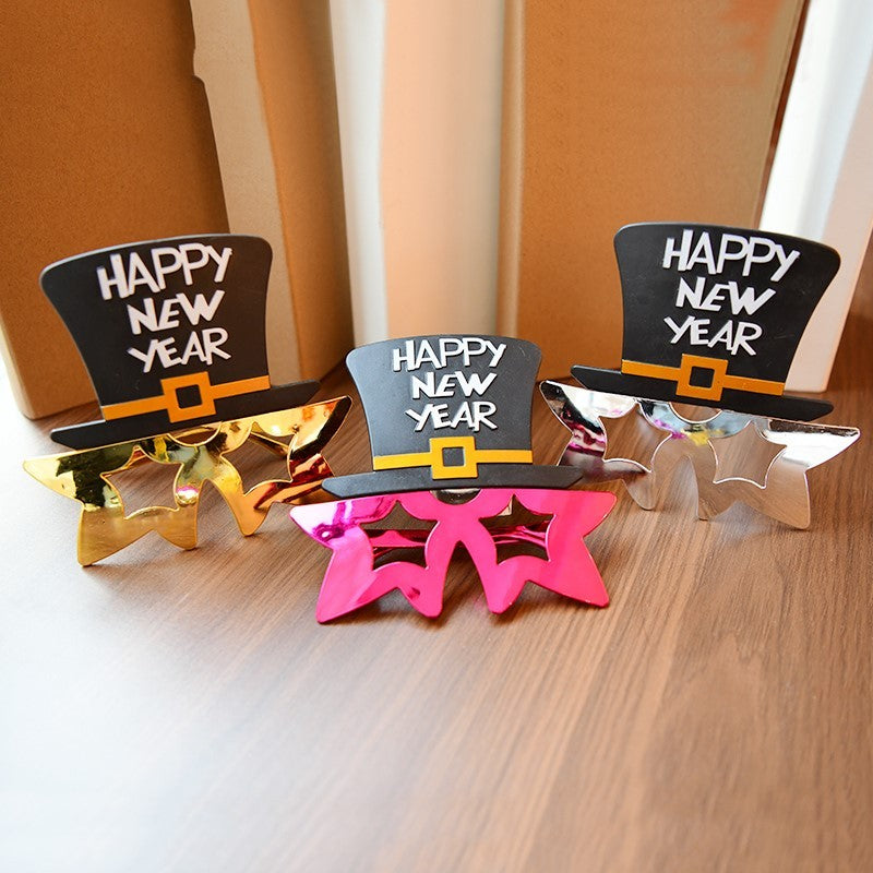 New Year's Eve glasses party funny glasses