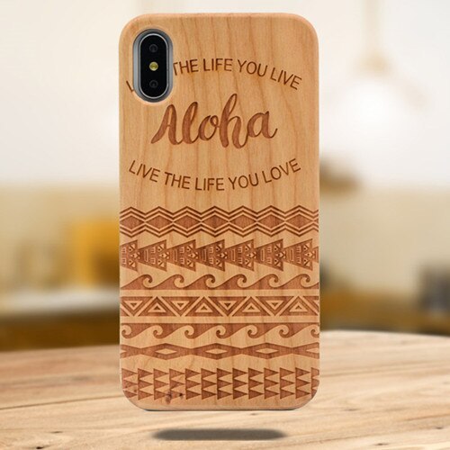 Wooden mobile phone case