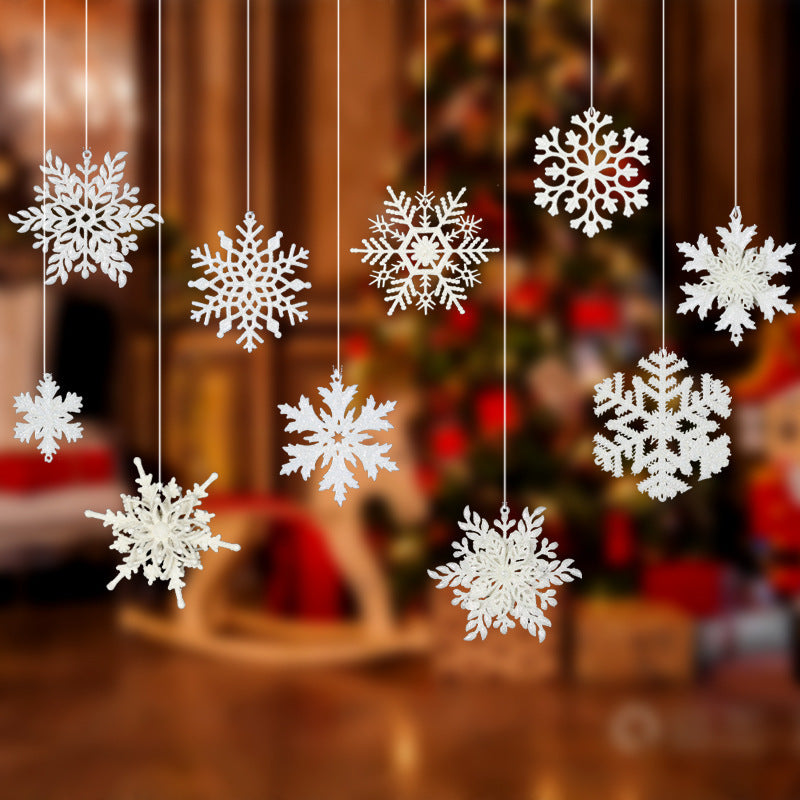 Snowflake String Window Decor