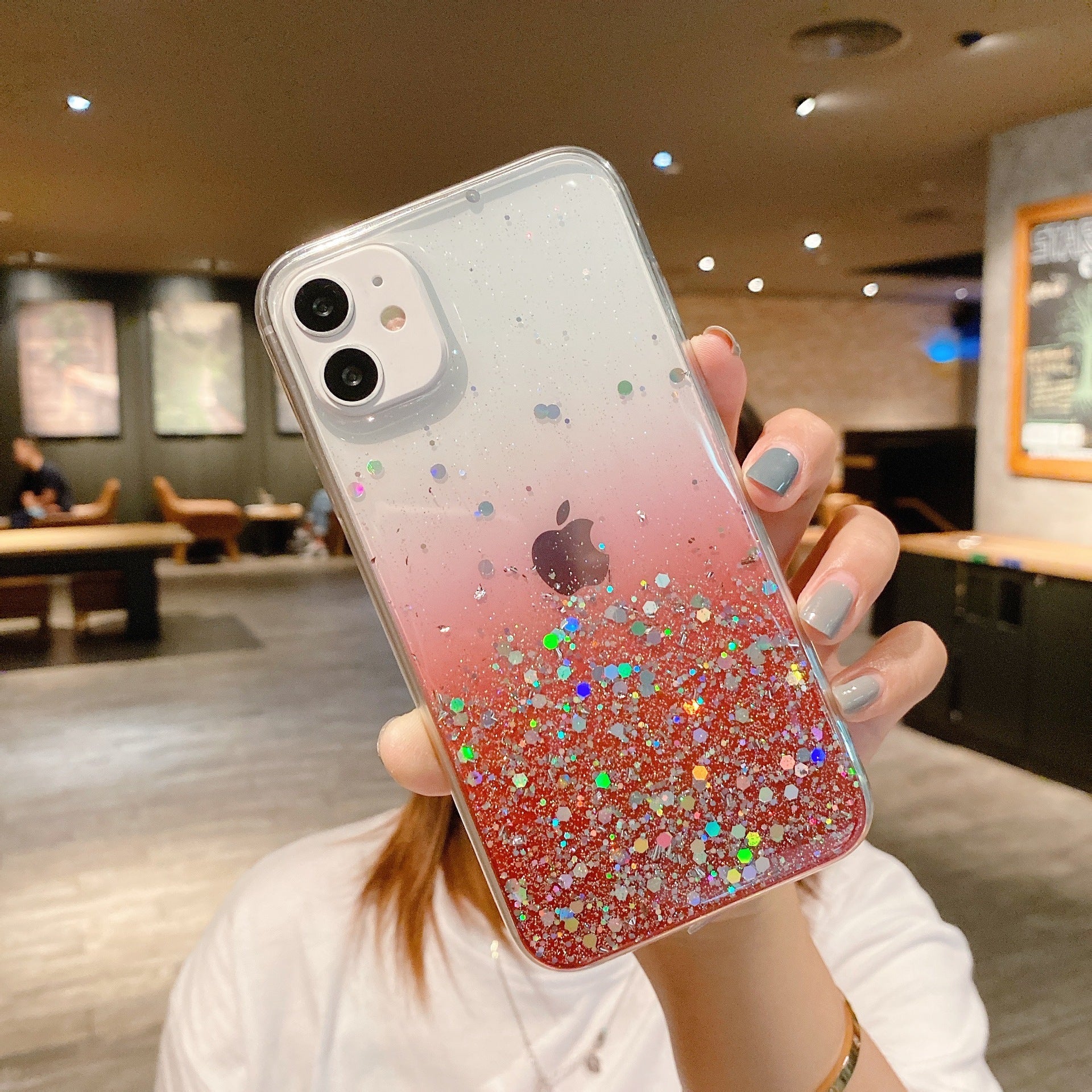Transparent Glitter Case for iPhone 11/12 Pro