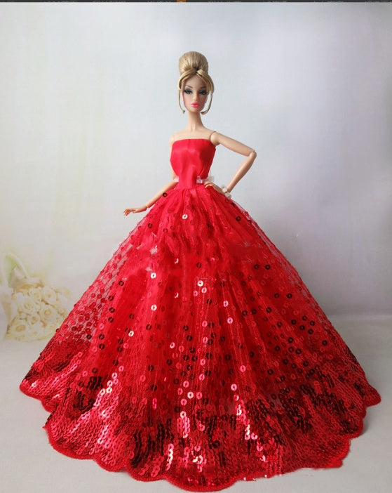 Sequin All Inclusive Doll Wedding Dress