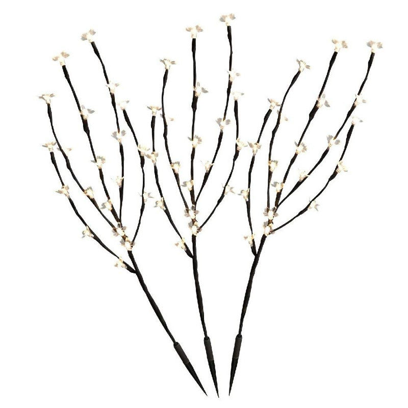 Solar Leaf Branch Garden Lamp - Holiday Tree Light