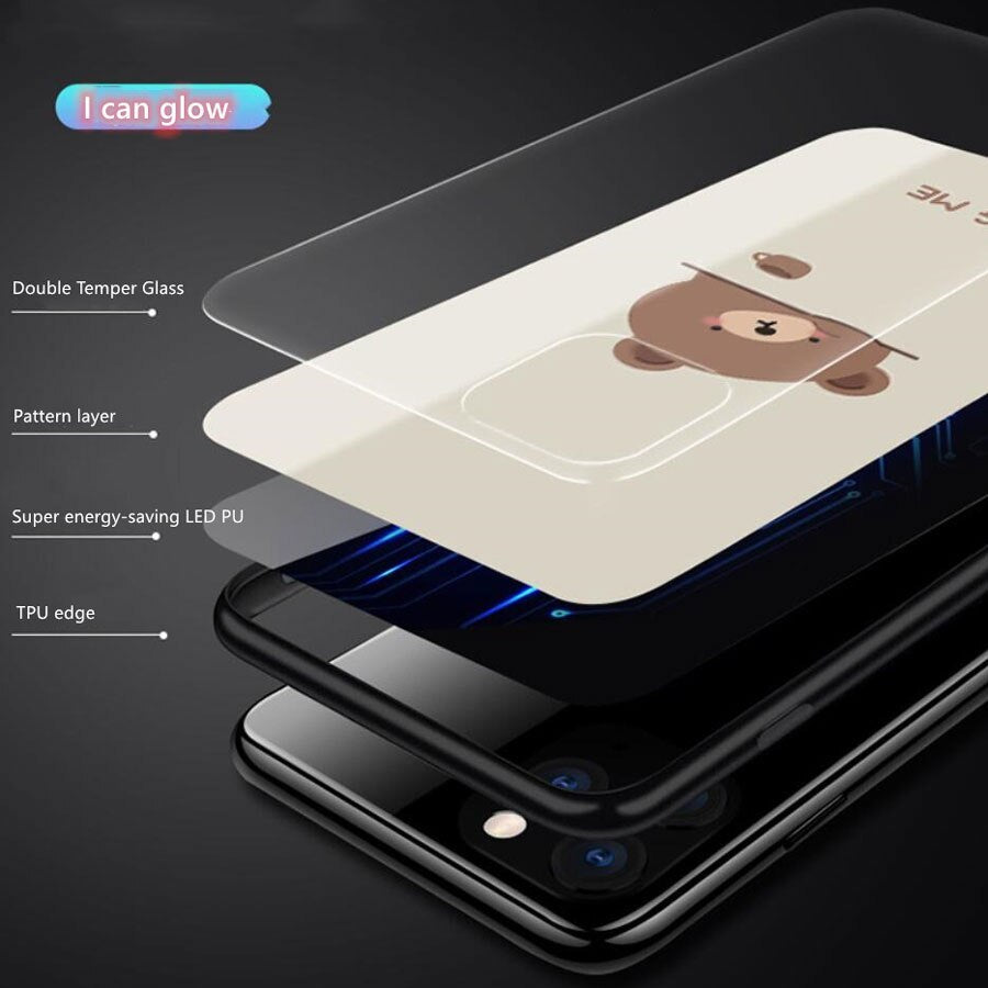 LED Light Phone Case for iPhone 11/8/7/6/XS/XR/SE