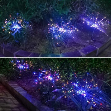 New Ground Plug Solar LED Fireworks Light