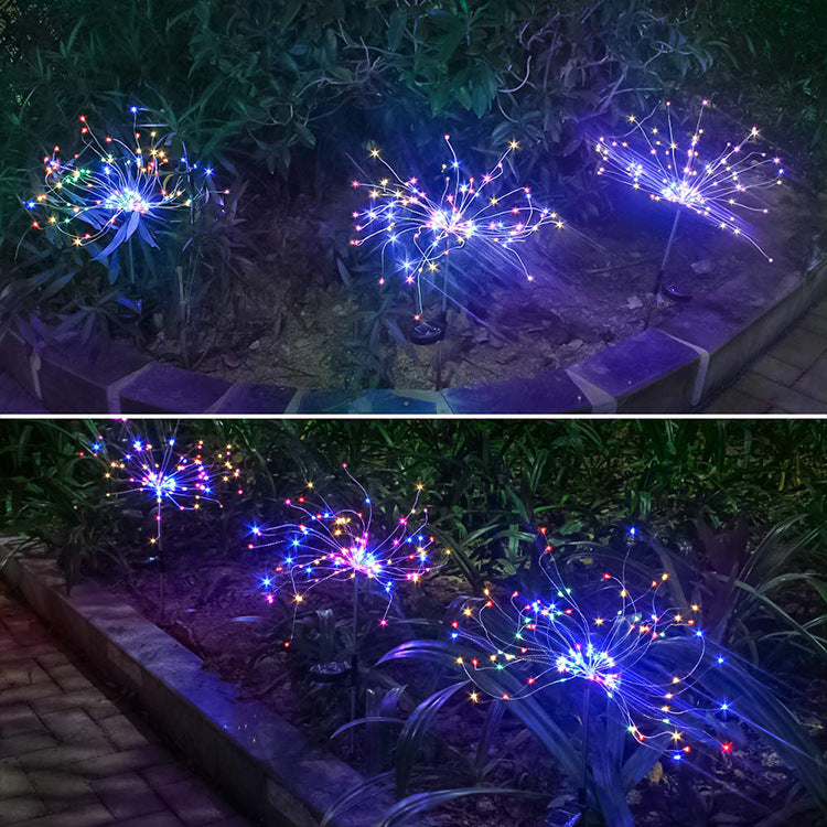 New Ground Plug Solar LED Fireworks Light