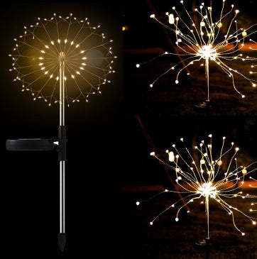 New Ground Plug Solar LED Fireworks Light