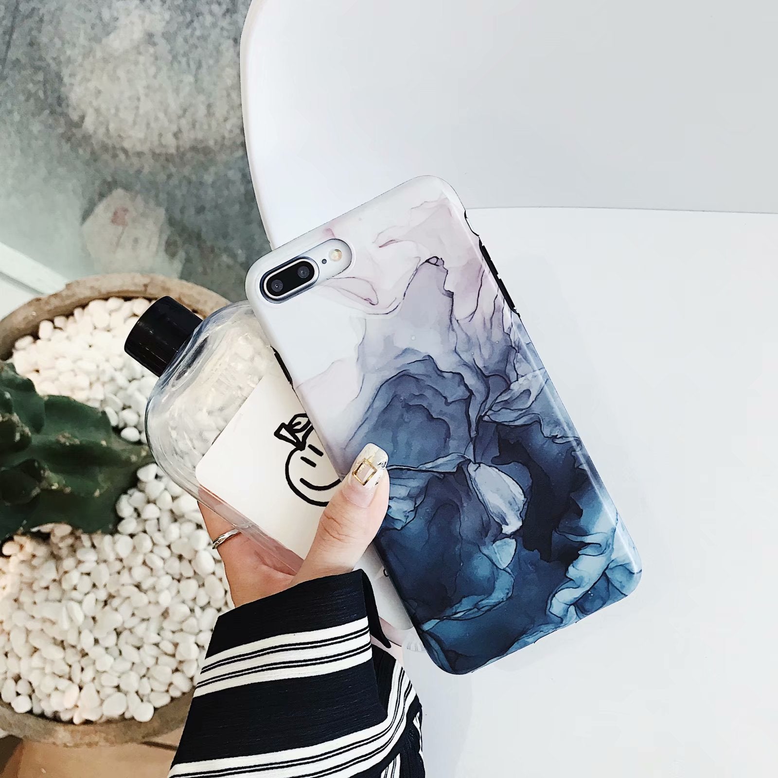 Nordic Watercolor Matte iPhone Case