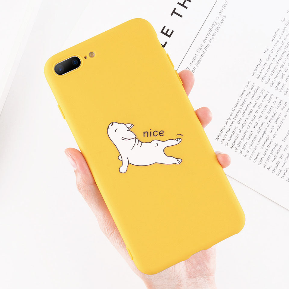 Cartoon Giraffe TPU Silicone Phone Case for iPhone