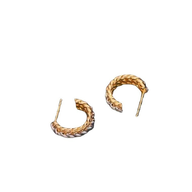 Jewellery 18K Gold Braided Earrings