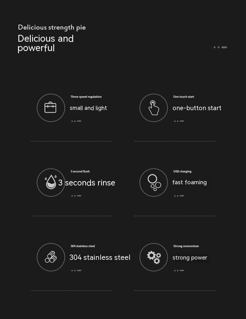 Electric Milk Stirring Battery Handheld Blender