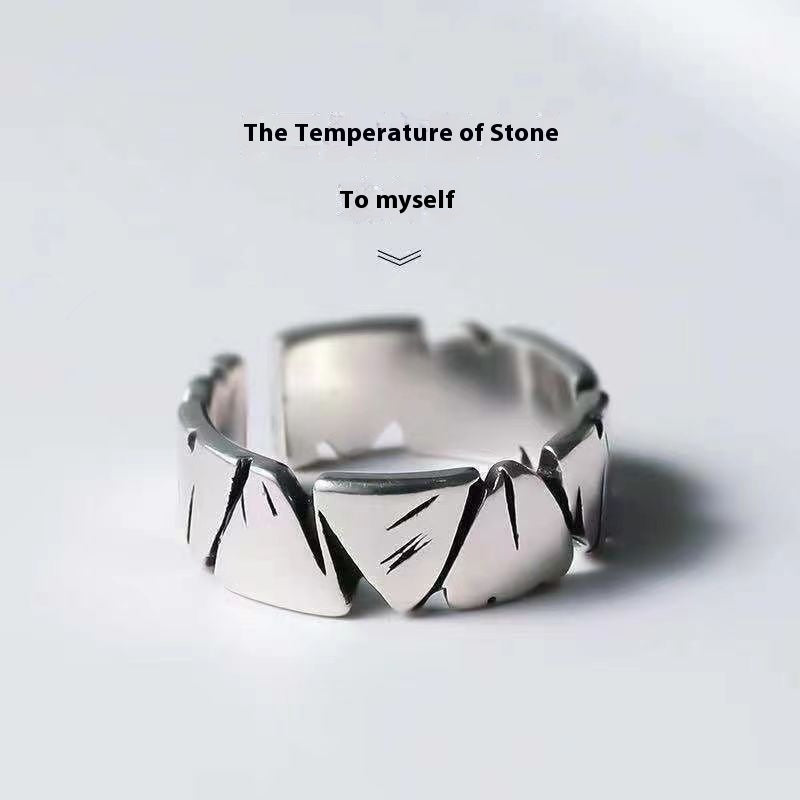 Hip Hop Men's Ring Retro Easy Matching Adjustable