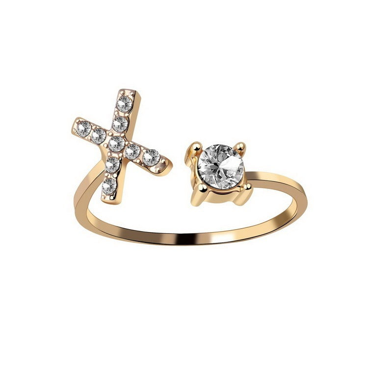 Adjustable Initial Ring – Elegant Women's Jewellery