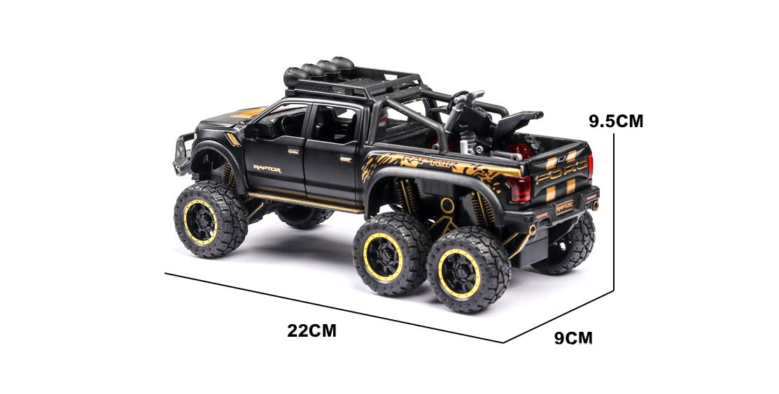 Raptor Model Pickup Truck Simulation SUVs Toy Cars