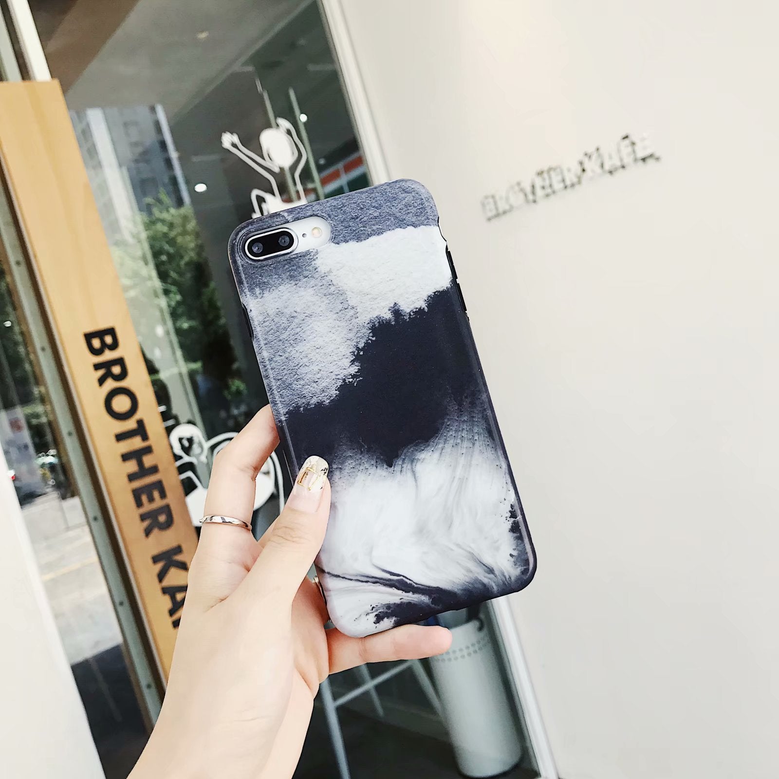 Nordic Watercolor Matte iPhone Case