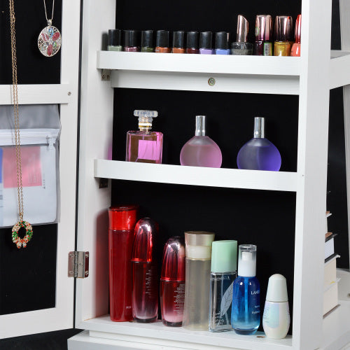 Full Body Mirror 360 Rotating Jewellery Cabinet