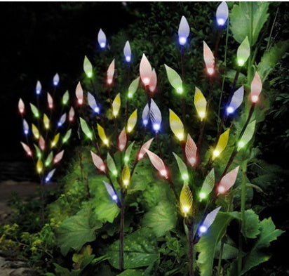 Solar Leaf Branch Garden Lamp - Holiday Tree Light