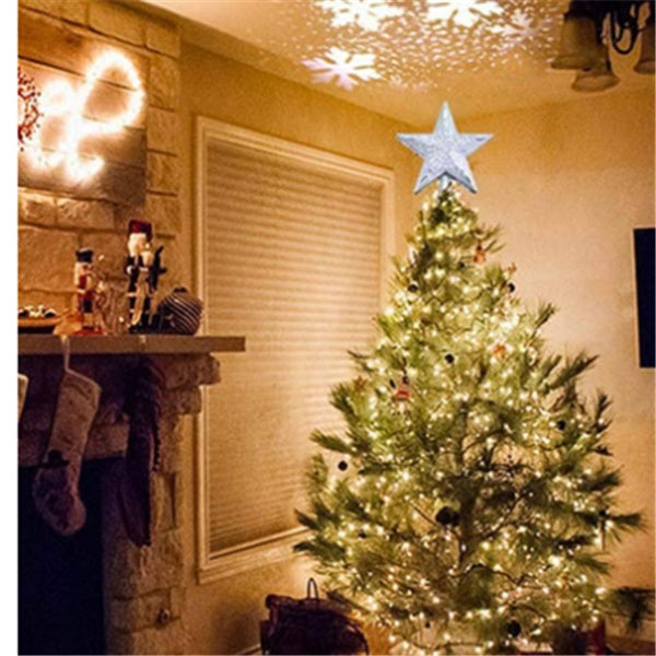 LED Star Tree Topper Projector