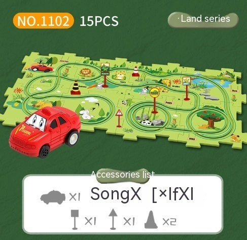 DIY Electric Railroad Speeder – Kids' Puzzle & Construction Toy