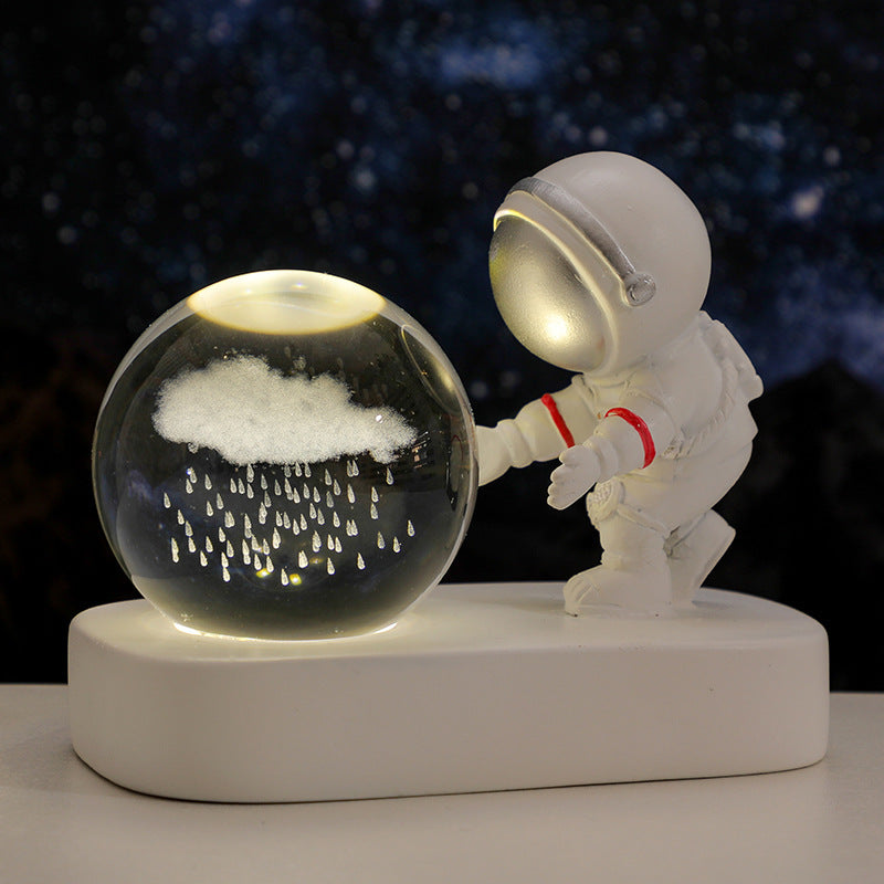 Galaxy Astronaut Crystal Ball Night Light