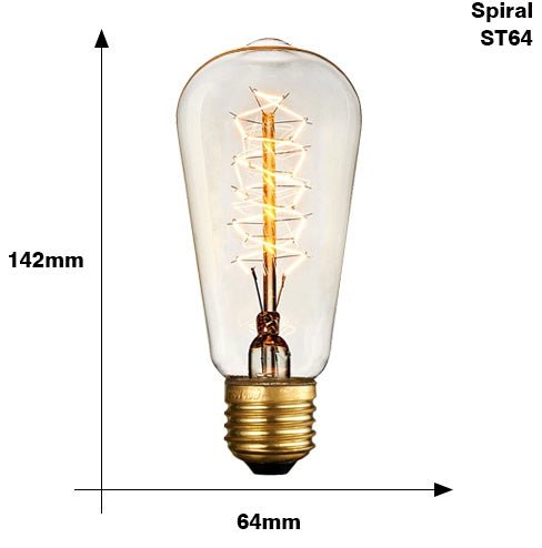 Incandescent filament Retro Edison Light Bulb