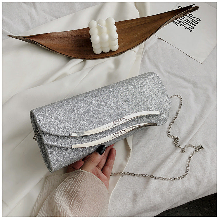 Simple Texture Chain Shoulder Messenger Bag