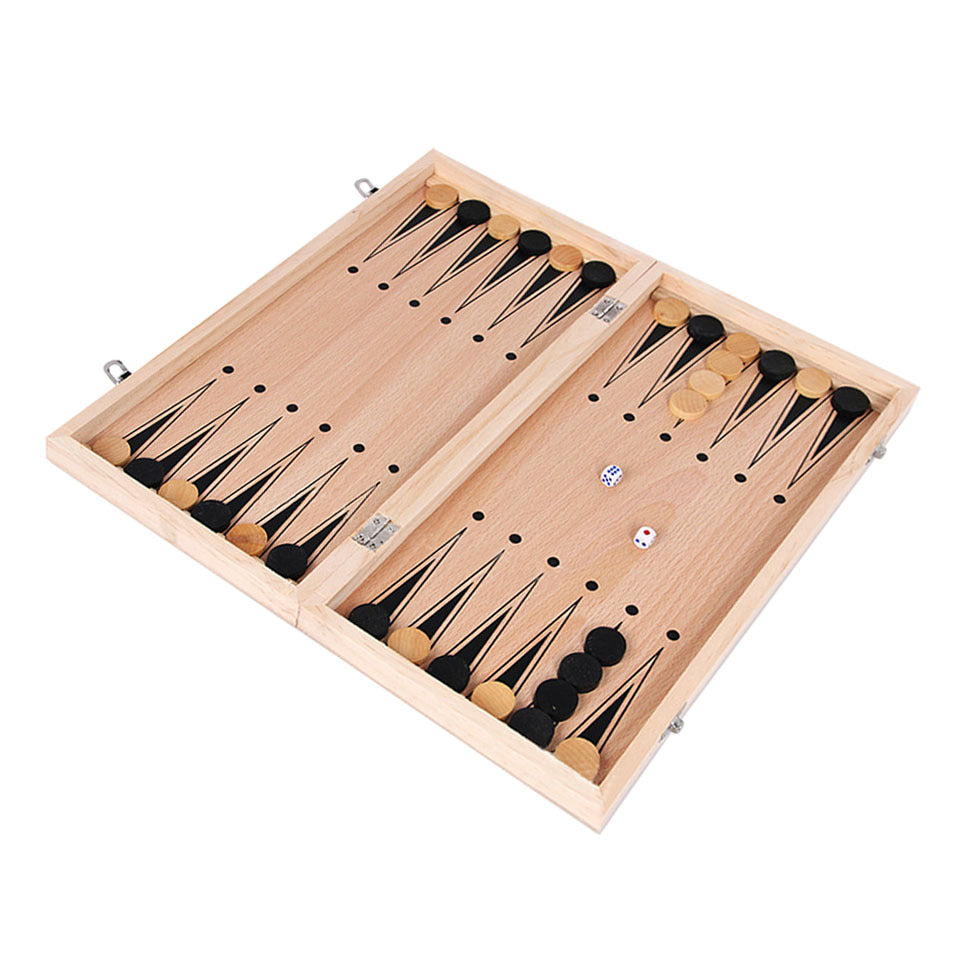 3-in-1 Travel Chess & Backgammon Set