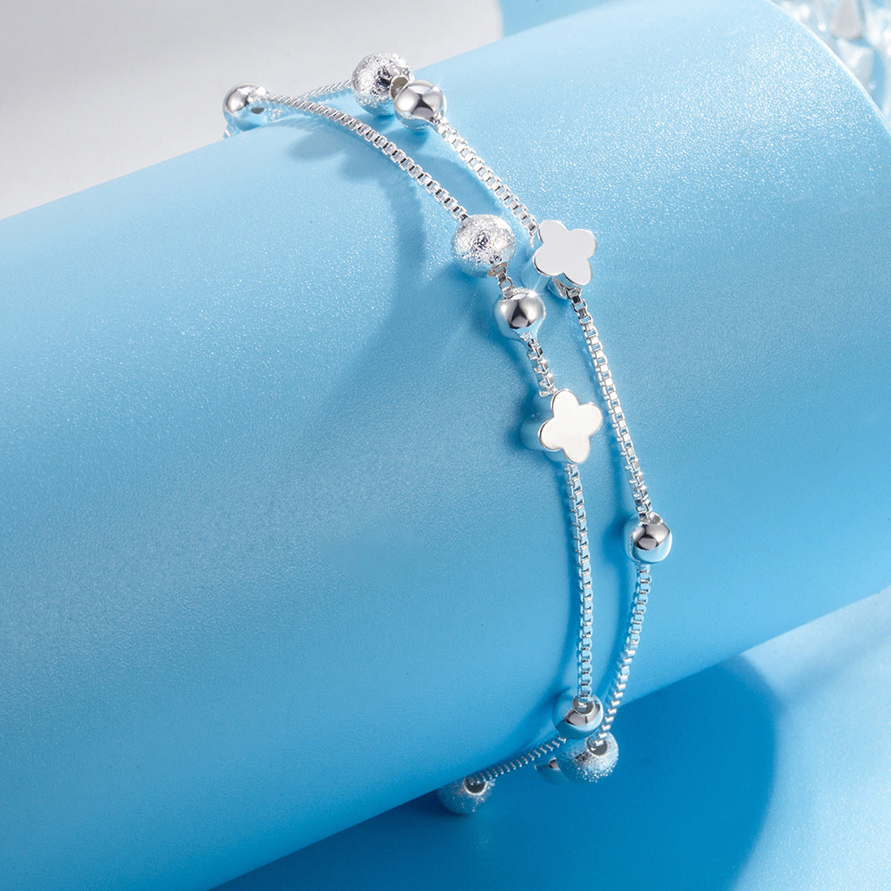 Clover Round Beads Simple Bracelet