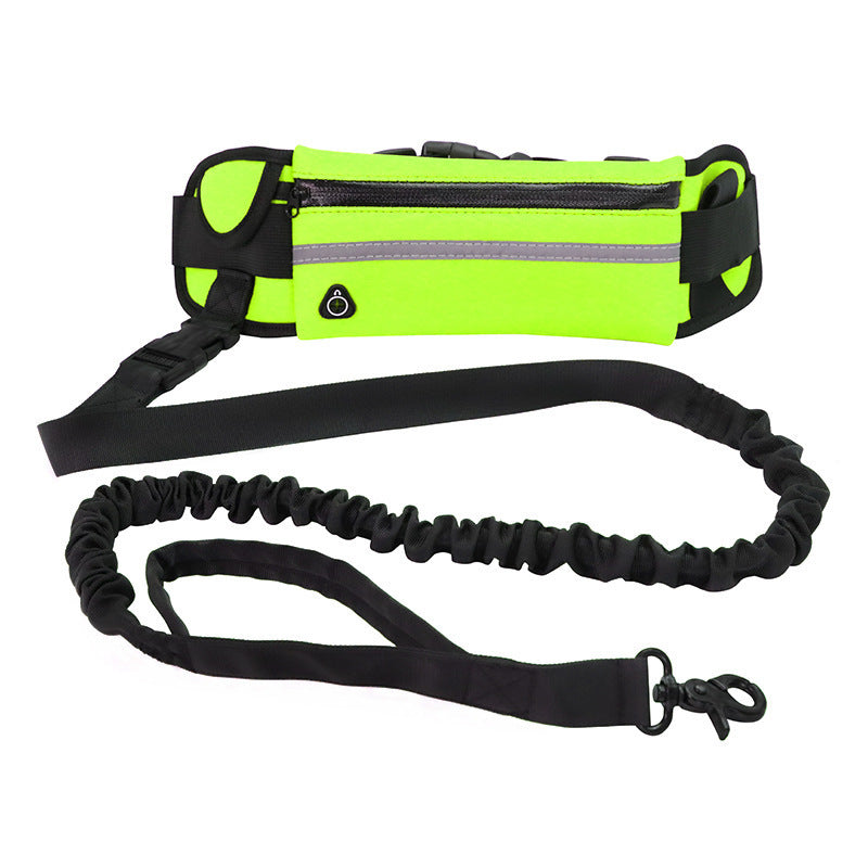Hands-Free Bungee Dog Leash with Storage