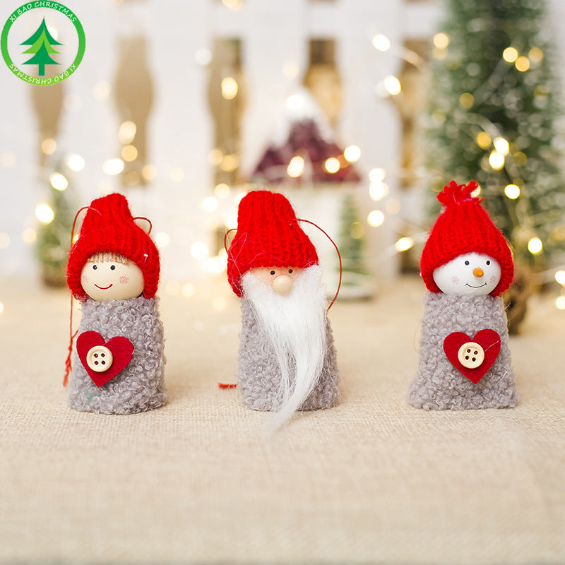 Christmas Decoration Creative Wood Doll