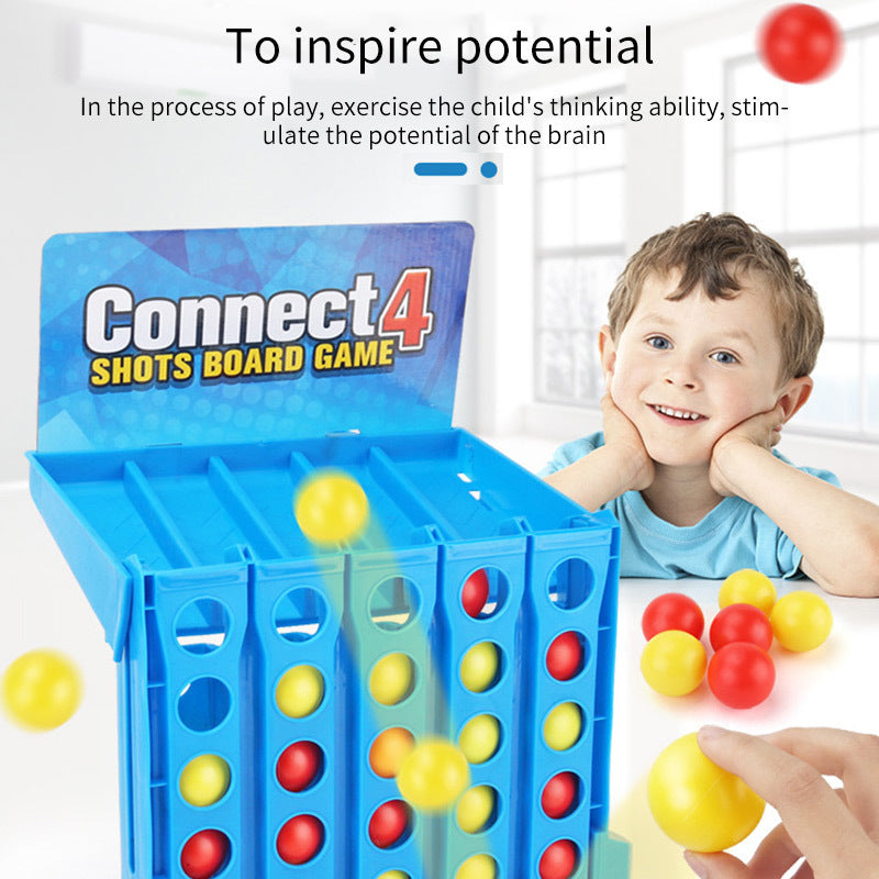 Educational Bouncing Ball Connect 4 – Interactive Parent-Child Game