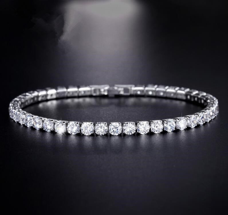 Cubic Zirconia Tennis Bracelet & Bangle Set - Women's Christmas Jewellery