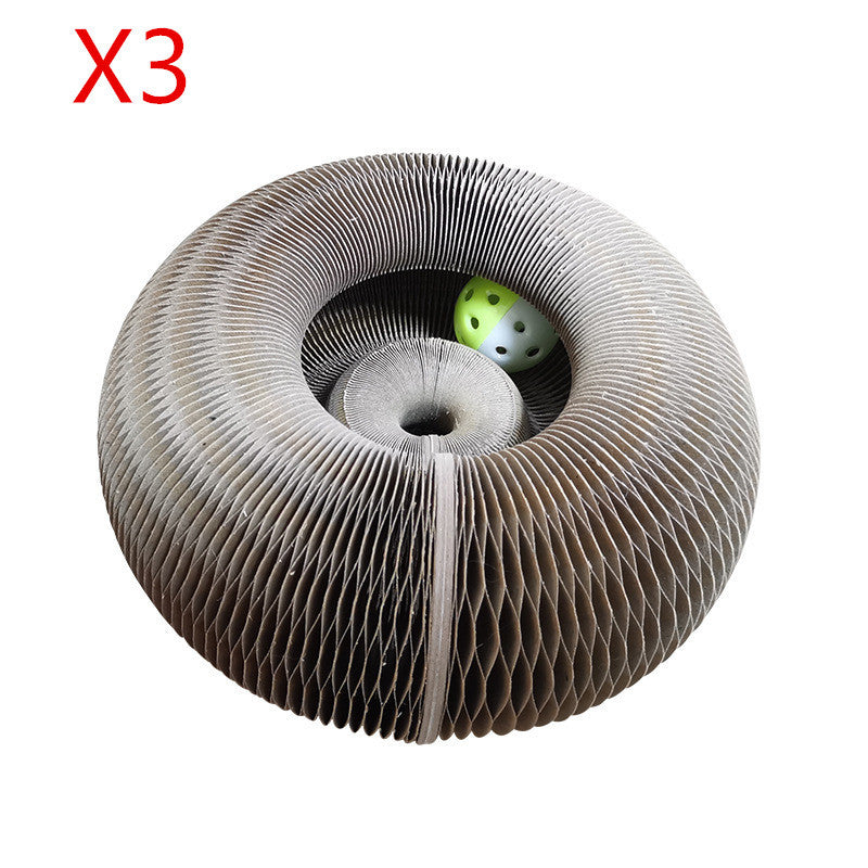 2-in-1 Magic Organ Cat Scratcher – Foldable, Durable, and Recyclable