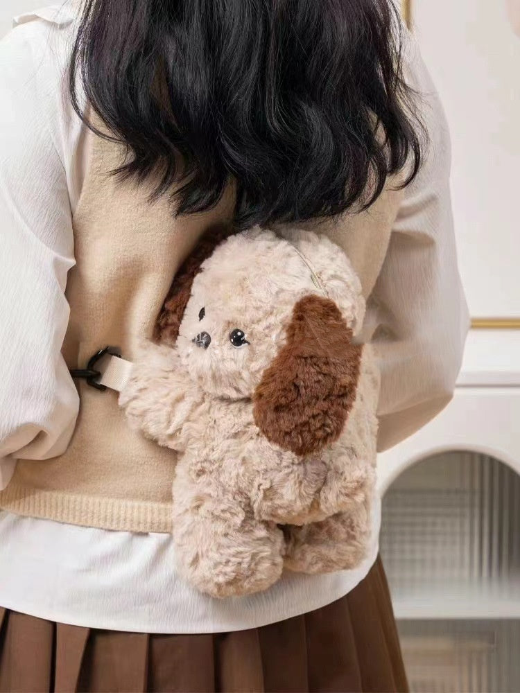 Cute Puppies Cartoon Crossbody Backpack