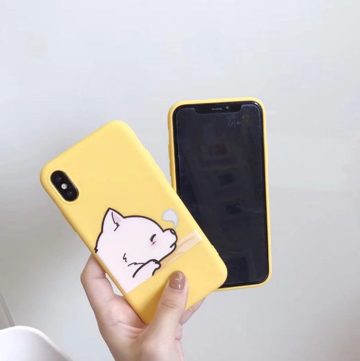 Cartoon Giraffe TPU Silicone Phone Case for iPhone