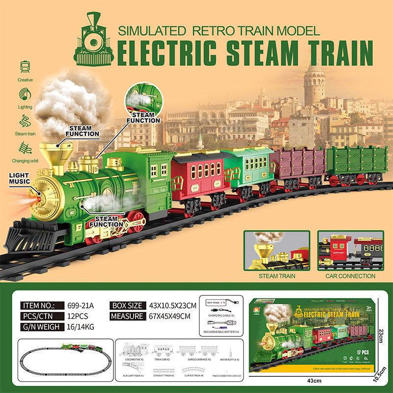 Classical Electric Train Set – Track, Lights & Music