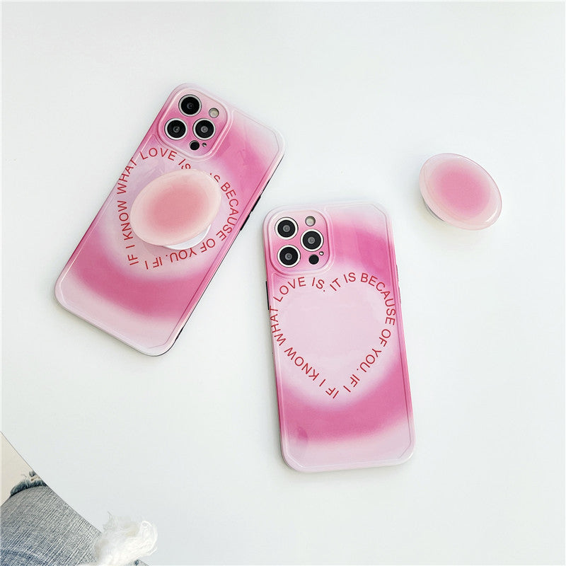 Gradient Love Folding Bracket Case β Compatible with Apple