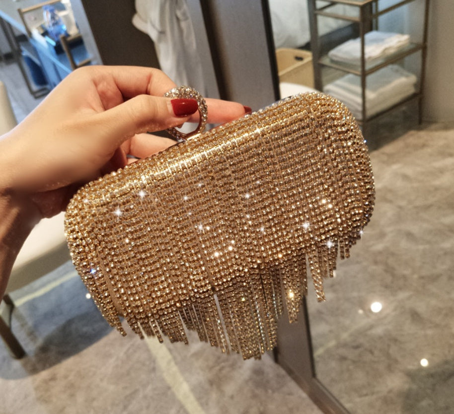 Diamond Fringe Evening Bag