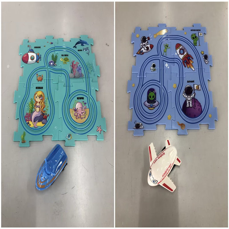 DIY Electric Railroad Speeder – Kids' Puzzle & Construction Toy