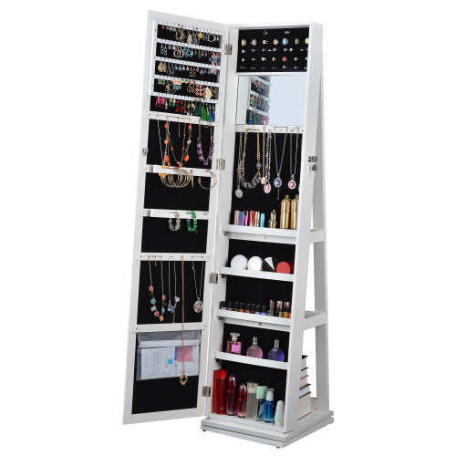 Full Body Mirror 360 Rotating Jewellery Cabinet