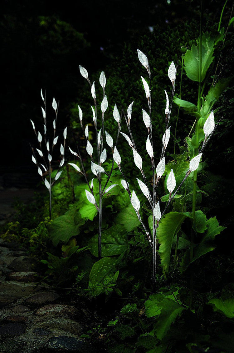 Solar Leaf Branch Garden Lamp - Holiday Tree Light