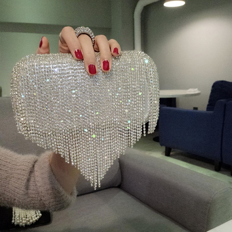 Diamond Fringe Evening Bag