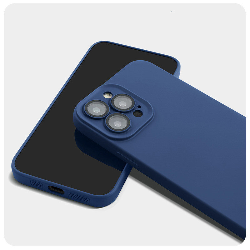 Mobile Phone Case Liquid Silica Gel With Lens Film