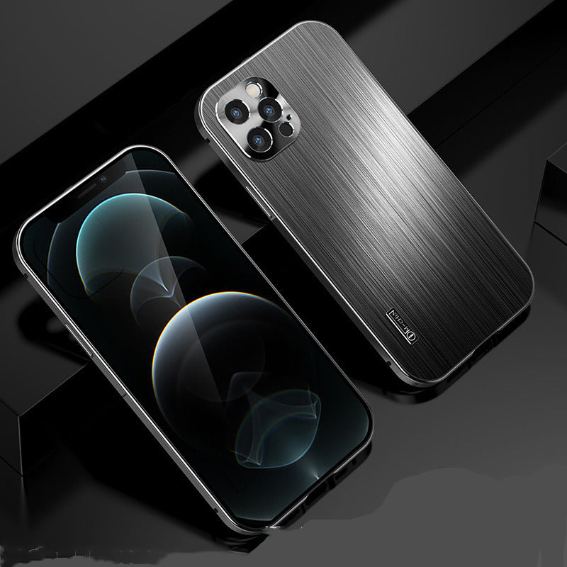 Metal Brushed Shatter-Resistant Phone Case