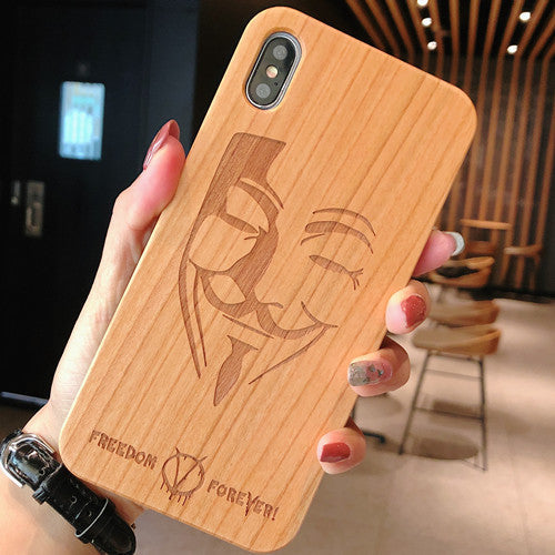 Wooden mobile phone case