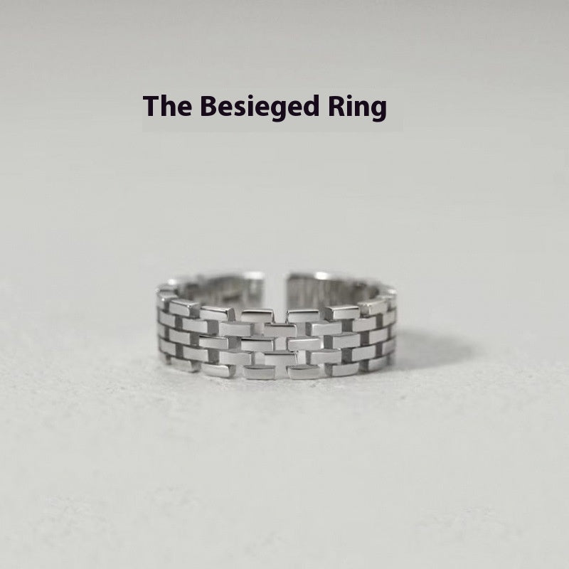 Hip Hop Men's Ring Retro Easy Matching Adjustable