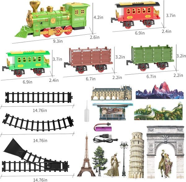 Classical Electric Train Set – Track, Lights & Music