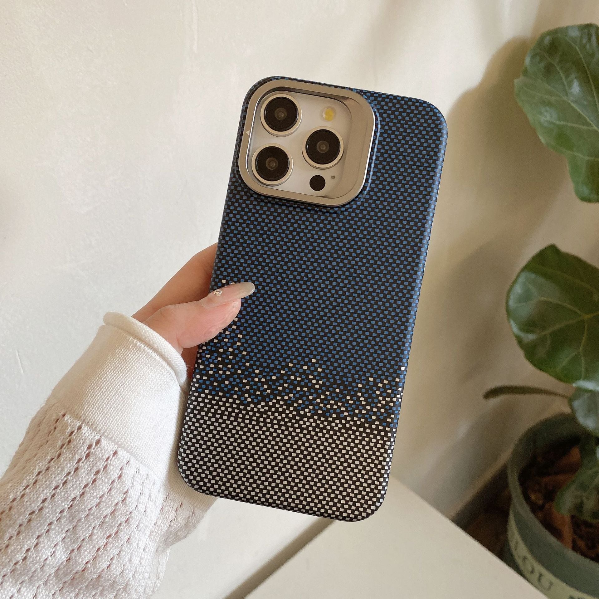 Magnetic Phone Case Metal Lens Holder Protective Sleeve