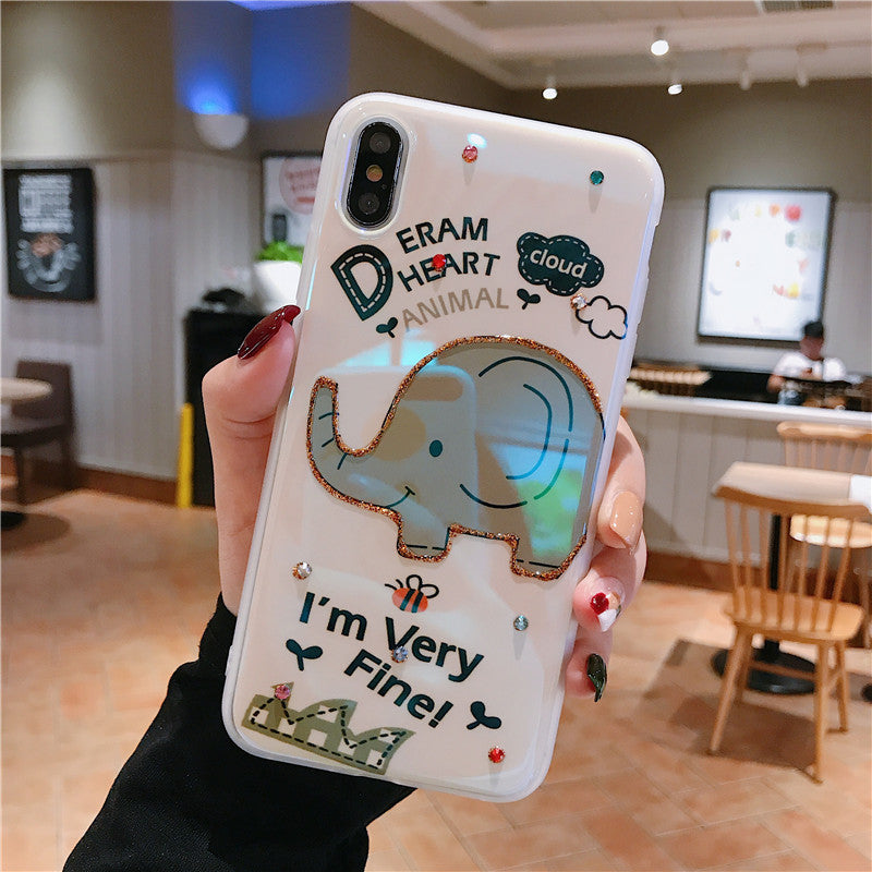 Shatter-Resistant Giraffe & Elephant Case – Compatible with Apple
