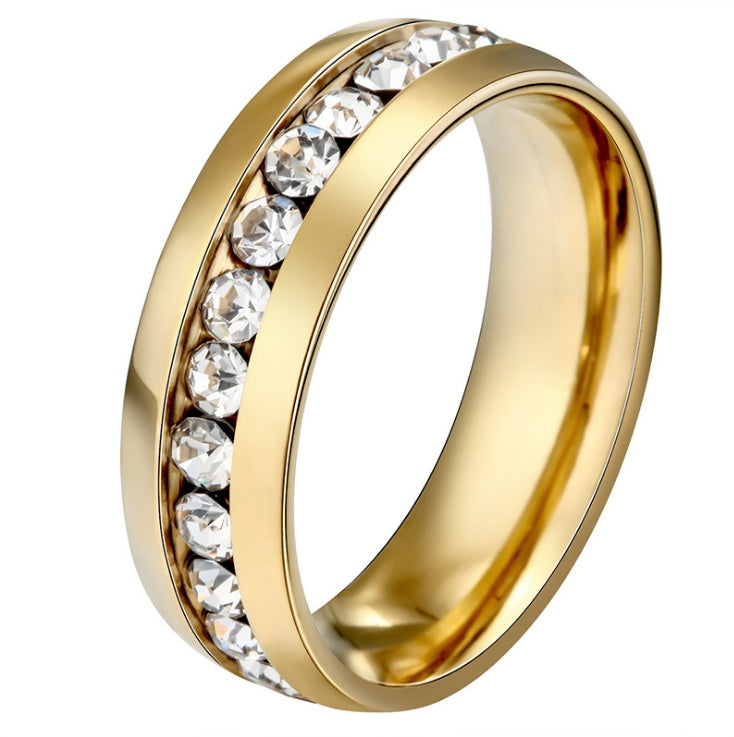 Crystal Stainless Steel Rings for Women