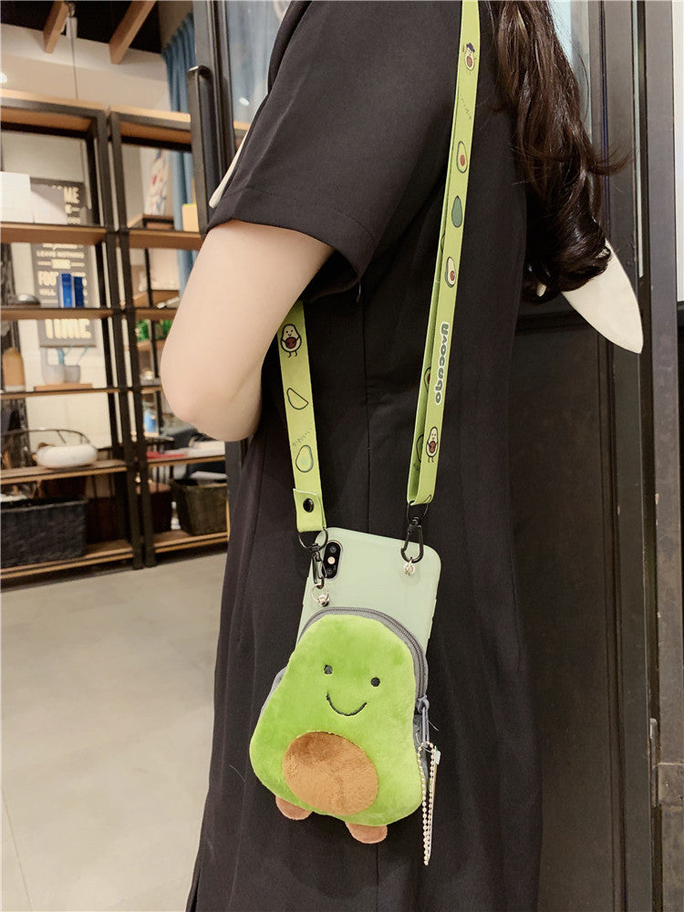 Autumn and winter avocado phone case